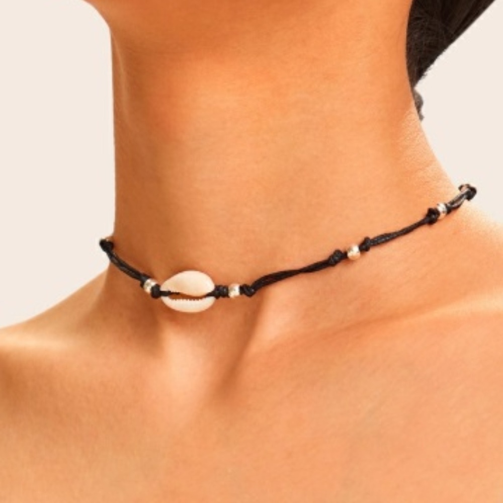 Handmade Bead & Cowrie Shell Necklace